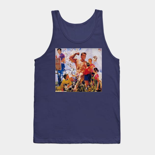 In the Garden With Sylvester and Arnold Tank Top by pocketlama